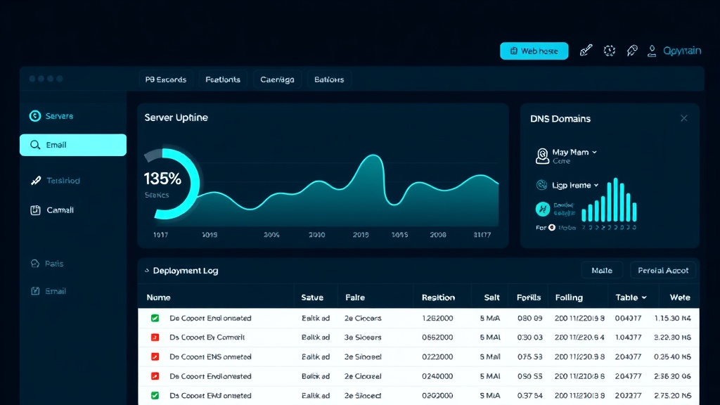 Hosting dashboard